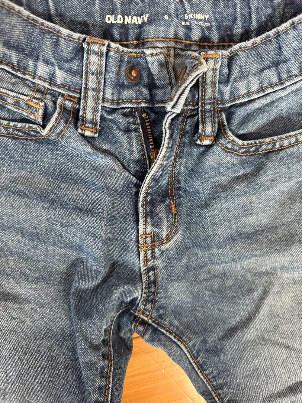 2 pairs Kids Light Blue Denim Jeans - size 6